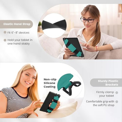 MoKo Soft Hand Strap for 6-8" Kindle eReaders Fire Tablet, Jade Green - color: Jade Green, style: Soft Pu Strap