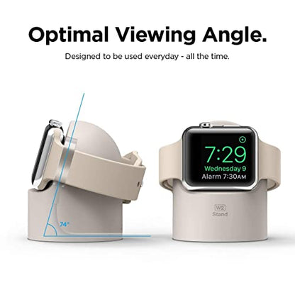 elago W2 Charger Stand for All Apple Watch Series - color: Stone