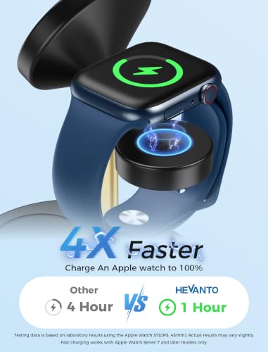 MagSafe Charger 3 in 1 Charging Station for iPhone Apple Watch AirPods - color: GoldBlack, size: 15W
