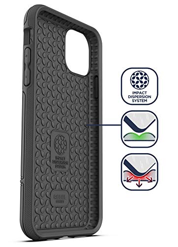Encased iPhone 11 Belt Clip Holster Case (2019 Rebel Armor) Heavy Duty Rugged Full Body Protective Cover with Holder (Black) - color: Black, size: iPhone 11
