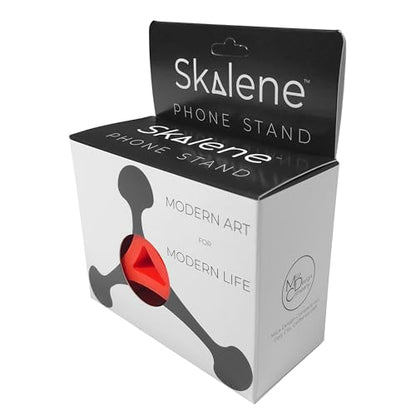 Skalene Phone Stand - 100% Silicone Rubber, Adjustable Phone Holder, Prop, Rest - Desk, Office, Home, Kitchen Accessory (Flash Red) - color: Red