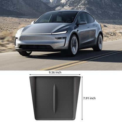 Wireless Charging Pad for 2025-2026 Tesla Model Y Juniper, Ultra-Thin Model Y Juniper Protective Silicone Mat Cover Accessories (Black) - color: Black