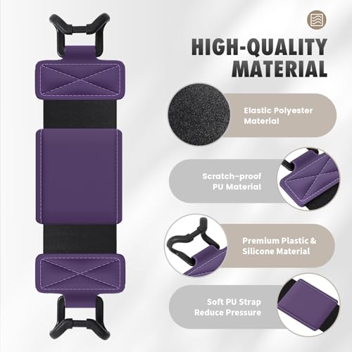 MoKo Soft Hand Strap for 6-8" Kindle eReaders Fire Tablet, Deep Purple - color: Deep Purple, style: Soft Pu Strap