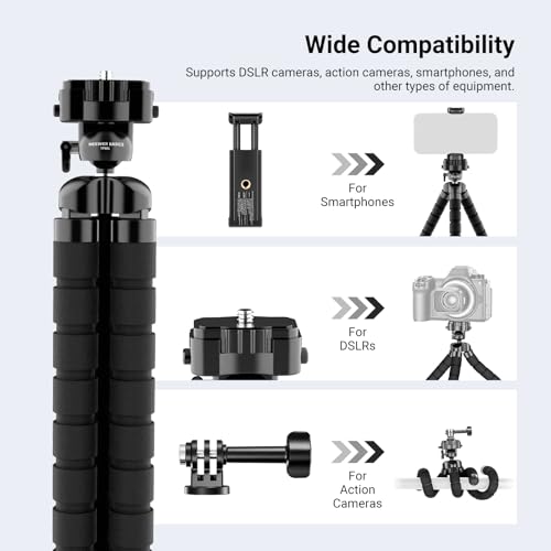 NEEWER Basics Flexible Phone Tripod, Mini Small Octopus Desk Stand, TP001 - style: TP001