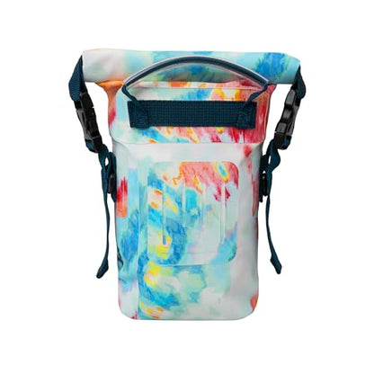 geckobrands Waterproof Phone Tote with 2L Dry Bag and Adjustable Strap – Protect Your Phone and Valuables While on The Go - color: Summer Tie Dye