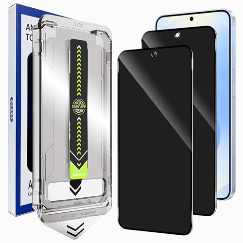 2 Pack for Samsung Galaxy S25 Privacy Screen Protector Auto-Alignment - size: Galaxy S25