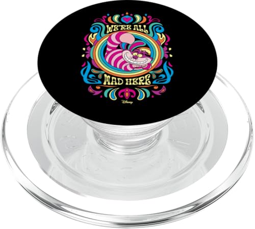Alice in Wonderland - We're All Mad Here Psychedelic Pattern PopSockets PopGrip for MagSafe - style: Magnetic PopGrip