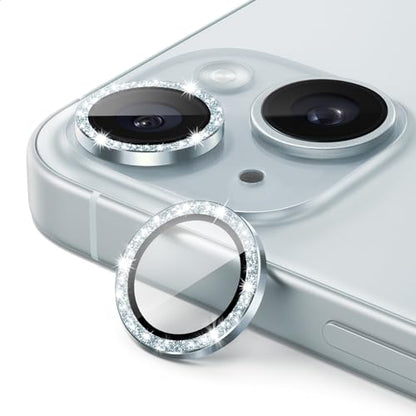 JETech Camera Lens Protector for iPhone 15/15 Plus, Blue, 1 Set - color: Blue