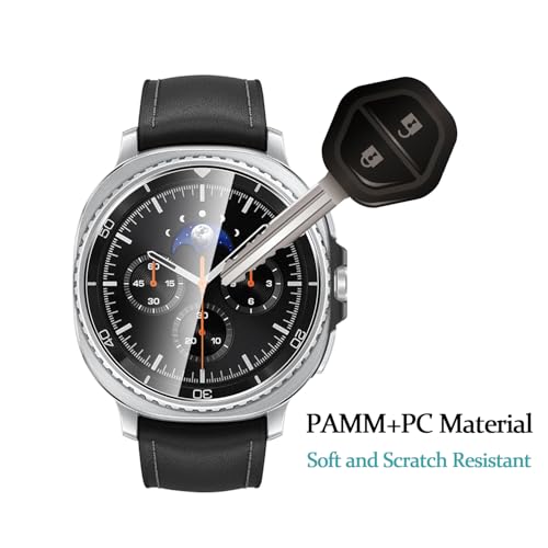 5 Pack Tempered Glass for Samsung Galaxy Watch 8 CLASSIC 46mm Screen Protector,9H Hardness,Anti-Fingerprints,No Bubbles,HD-Clear,Full Coverage Watch Film for Samsung Watch 8 CLASSIC 46mm - color: Samsung Galaxy Watch 8 CLASSIC 46mm