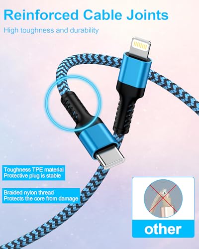 USBC to Lightning Carplay Cable 3ft, Car Charger for iPhone 14 13 12 11 Pro - size: 3 FT, style: USB-C to Lightning