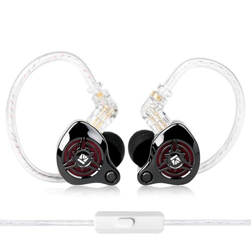 2026 Latest erabuds,KBEAR BK1 Wired Gaming Earbuds,10mm Single DD in Ear Monitor,HiFi Headset Wired Earbuds IEM Earphones with Detachable Cable for Gaming/Music/Video (Black, Type C with mic) - color: F