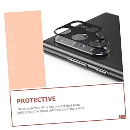 Mikikit 4pcs Scratch Camera Lens Protectors for Metal Rear Cover Film Scratch Lens Rings High Transparency Screen Film for Enhanced Photo Quality