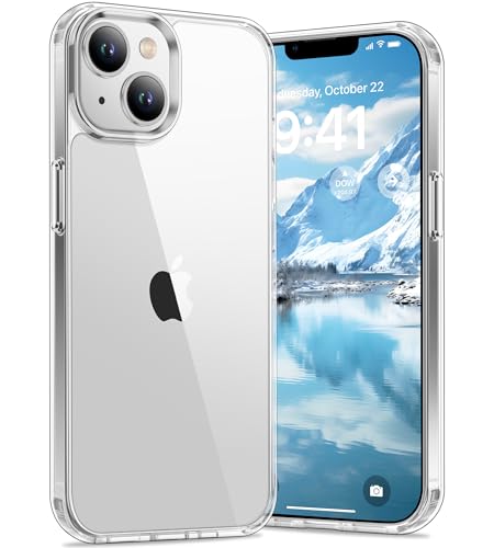 Vakoo Case for iPhone 14 Plus | Clear Anti-Yellowing, Hard Back, Military-Grade Drop Protection, Supports Wireless Charging - Transparent - color: Transparent, size: iPhone 14 Plus