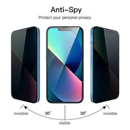 JETech Privacy Screen Protector for iPhone 13/13 Pro/17e, 2-Pack - size: iPhone 13/13 Pro/17e