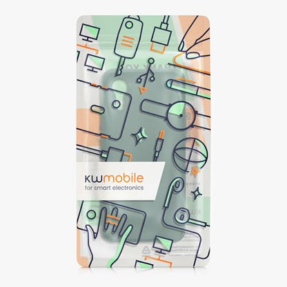 kwmobile Case Compatible with Samsung Galaxy Xcover7 Case - Soft Slim Protective TPU Silicone Cover - Forest Green - color: forest green