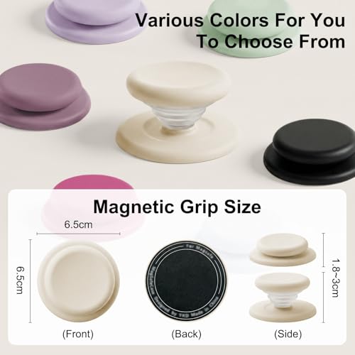 MOROCK Grip for Kindle with Kickstand and Magnetic Stand, Soft Silicone Magnetic Finger Grip for Kindle, iPhone and Smartphone, Cute Magnetic eReaders Holder, White - color: White