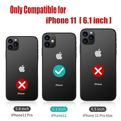 Battery Case for iPhone 11, Upgraded 10000mAh Rechargeable Portable Charging Case with Wireless Charging Compatible for iPhone 11 (6.1 inch) with Carplay Extended Battery Pack Charger Case (Black) - size: iPhone 11