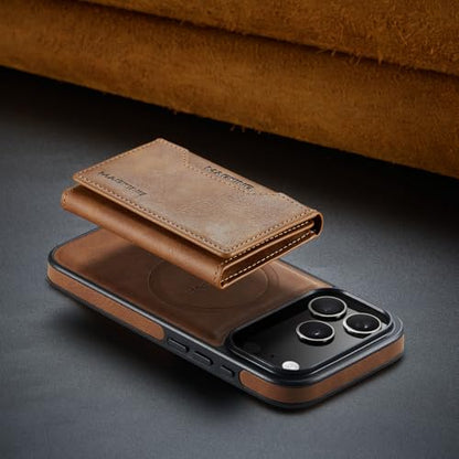 K2 2 in 1 Detachable Magnetic Phone Cases Compatible with iPhone 17 Pro Case with Card Holder RFID Blocking, Compatible with Magsafe Wallet, Leather 6.3'' (Brown, iPhone 17 Pro) - color: Brown, size: iPhone 17 Pro
