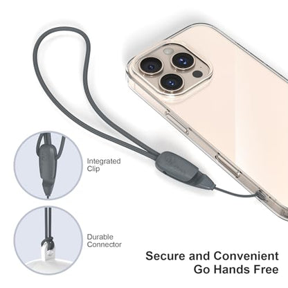 E-Tree 2 Pack Multi-Purpose Wrist Lanyard Hand Strap for Cell Phone Case Camera Airpods Keys Keychain Keys USB Flash Drive - color: Grey & Grey