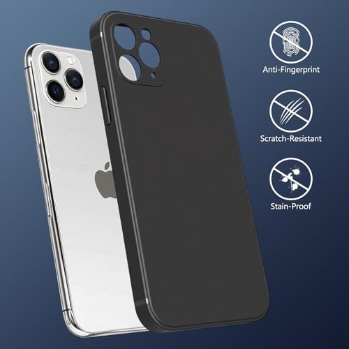 FanTEK Phone Case Compatible with iPhone 11 Pro Max Case, Anti-Scratch & Fingerprint Phone Case Protective Cover, Matte Black - size: iPhone 11 Pro Max