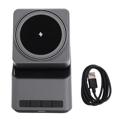 Fabater 4 in 1 Wireless Charging Station for Phone, Smart Watch, Earbuds, Fast Charging, Stand with 180 Degree Rotation & Clock Display
