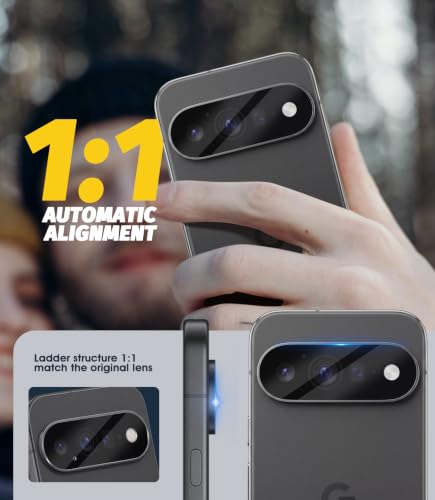 Orzero (3 Pack Camera Lens Protector Compatible for Google Pixel 11 (Not for Pro/XL Model), Protector de Cámera Case Friendly Tempered Glass 9H High Definition Microphone Cutout Anti-Scratch - size: Google Pixel 11 6.3 inch