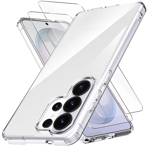 Anoowkoa Designed for Samsung Galaxy S26 Ultra Case + 2 Pack Galaxy S26 Ultra Screen Protector Tempered Glass.[Military Grade Protection] Slim,Transparent,Shockproof，Anti-Scratch -Clear - color: Samsung Galaxy S26 Ultra