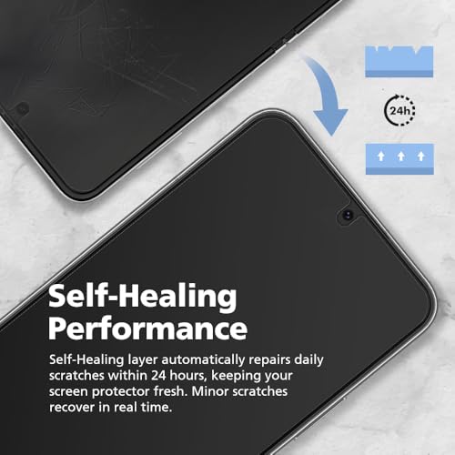 [3+3 Pack] For Samsung Galaxy Z Flip 3 5g, EPU+TPU Anti-Glare Matte Screen Protector, Full Covered Inside + 3 Pack Outer Film, Anti-Fingerprint, Self-Healing, Easy Installation with Alignment Tool - size: Galaxy Z Flip 3