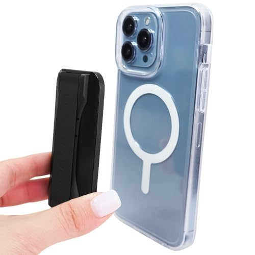LOVEHANDLE PRO for MagSafe Phone Grip + Kickstand - Black Silicone