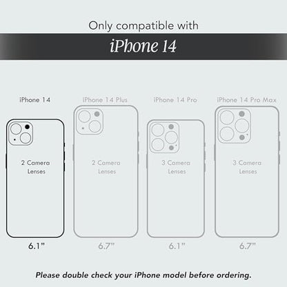 COCOMII Rectangle for iPhone 14/iPhone 13 Case, Black Real Mother of Pearl | Compatible with MagSafe Wireless Charging, Shockproof 10ft Drop Protection, Camera & Screen Protection, Premium Glossy Finish - color: Black Real Mother of Pearl, size: iPhone 14