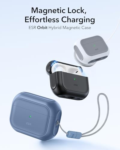 ESR for AirPods Pro 2 Case, Compatible with MagSafe, Blue - color: Dark Blue, size: AirPods Pro 2&1 Case