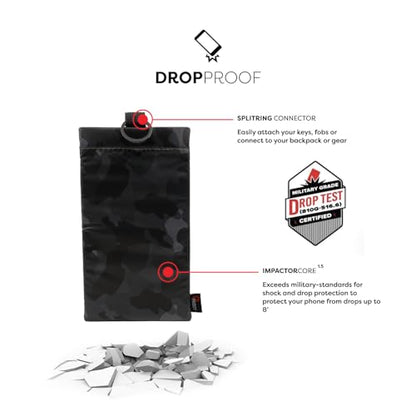 PHOOZY Apollo II Thermal Phone Case with NASA-Derived Technology - Extends Battery Life 4X in Hot or Cold Weather - Military Grade 8-Foot Drop Protection Insulated Pouch - Medium Black Camo - color: Apollo II Black Camo, size: MEDIUM