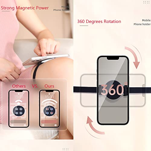 Phone Stroller Holder for MagSafe Strong Magnets Cellphone Mount Compatible for iPhone Gym Equipment Golf Shopping Cart Ebike Pram Scooter Handlebar