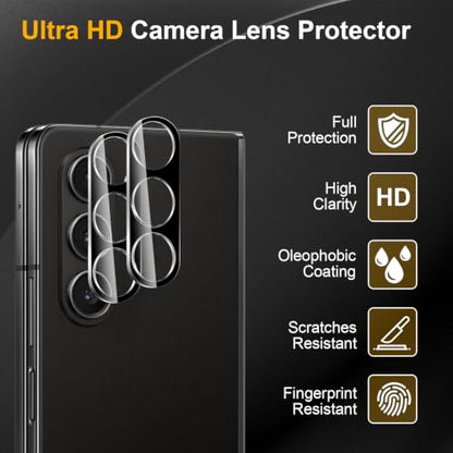 3 Pack Camera Lens Protector for Samsung Galaxy Z Fold 5 - size: Galaxy Z Fold 5