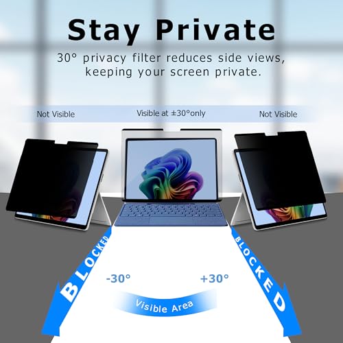Adeway Magnetic Privacy Screen for Surface Go 4 10.5" - size: Go 4/3/2/1 10.5"