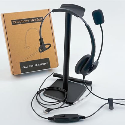 Arama Phone Headset for Office Phones for Polycom & Other IP Phones(A600S1)
