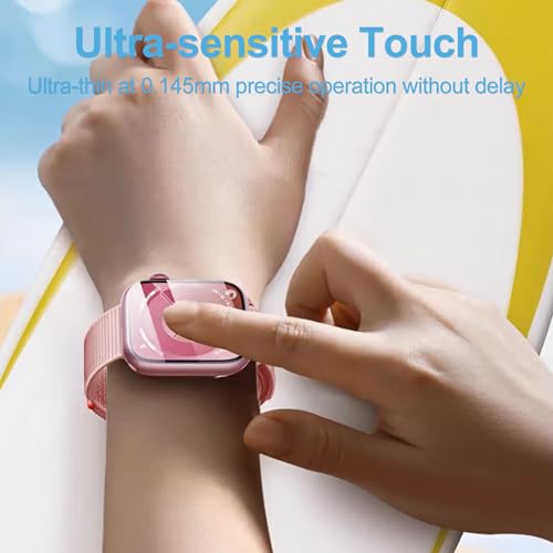Smiling 6 Pack Screen Protector Compatible with Apple Watch Series 11 (2025)/Series 10 42mm and Easy Installation kit, Self-Healing Anti-Scratch TPU Screen Protector, Bubble Free, Touch Sensitive