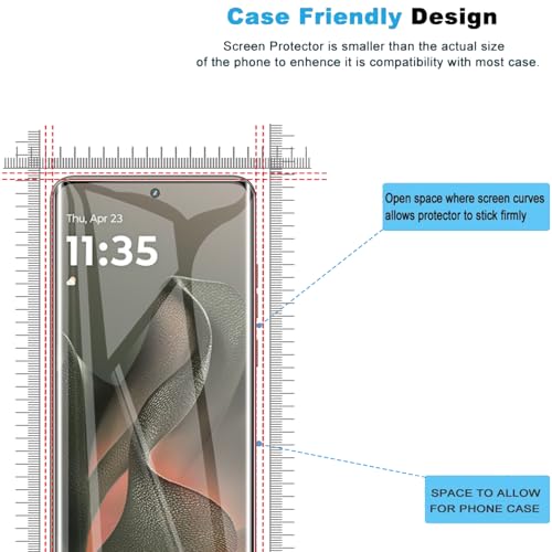 2 Pack Screen Protector for Motorola Edge 2025,Soft Flexible TPU Film Screen Protector for Moto Edge 2025,Full Coverage,HD Clear,Support Fingerprint Unlock,with Easy Installation Alignment Tool