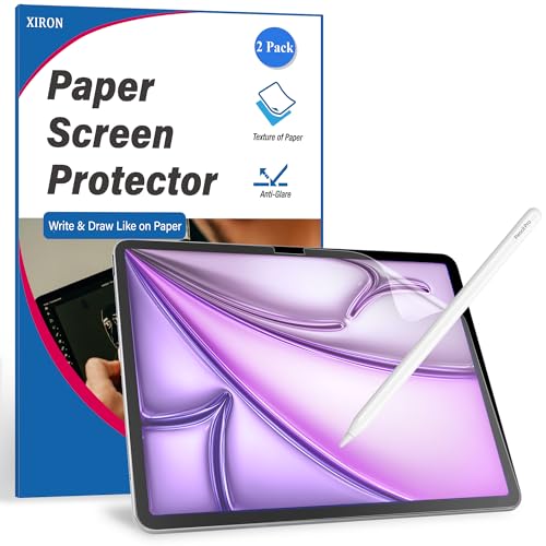 XIRON Paper Screen Protector for iPad Air 11 inch M4 2026/M3 2025/M2 2024 - size: Air 11 inch M4/M3/M2 (2024-2026)