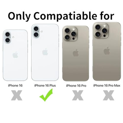 TENOC Phone Case Compatible with iPhone 16 Plus, Clear Case Shockproof Protective Bumper Slim Cover for 6.7 Inch - color: Clear, size: iPhone 16 Plus