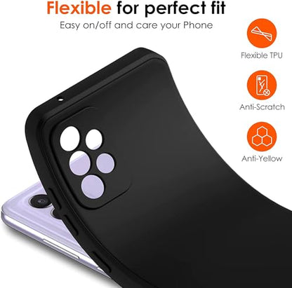 for TCL NxtPaper 70 Pro (6.90") Case, Black Shockproof Bumper Sleeves, Phone Case Drop Protection Shell Full Body Ultra-Thin Soft Silicone Cover for - [2 Pack]