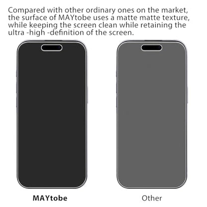 MAYtobe 2-Pack Matte Screen Protector for Apple iPhone 17 Tempered Glass | Anti-Fingerprint, Smooth as Silk, Anti Scratch, Easy to Install, Anti-Reflection - size: iPhone 17 (Matte)