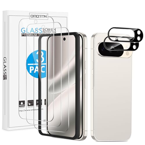 OMOTON 3+2 Pack for Google Pixel 10 Pro Screen Protector 6.3 inch - size: Pixel 10 pro-6.3 inch