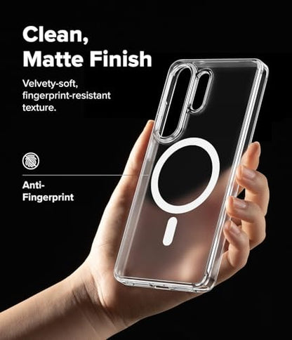 Ringke for Samsung Galaxy S26 Ultra Case [Fusion Magnetic Matte Clear] | Compatible with MagSafe, Oil & Dirt Resistant, Anti-Fingerprint Technology Prevents Oily Smudges, Feels Velvety Soft - size: Galaxy S26 Ultra