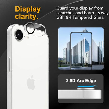 3 Pack Camera Lens Protector for iPhone 17e - size: iPhone 17e