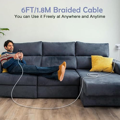 [Apple MFi Certified] iPhone Fast Charger,Phone 14 Fast Charge Wall Charger - size: 2Pack 6FT