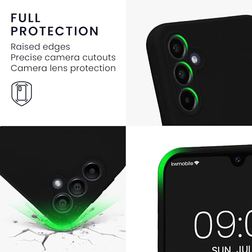 kwmobile Case Compatible with Samsung Galaxy A14 5G Case - Protective Slim TPU Phone Cover - Soft Matte Finish - Black - color: black, size: Galaxy A14 5G