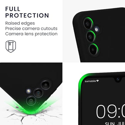kwmobile Case Compatible with Samsung Galaxy A14 5G Case - Protective Slim TPU Phone Cover - Soft Matte Finish - Black - color: black, size: Galaxy A14 5G
