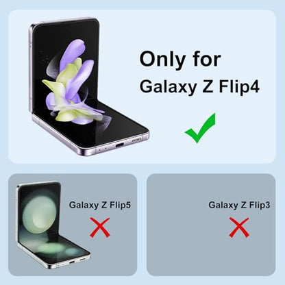 Compatible with Galaxy Z Flip 4 Case, Magnetic Gradient Color | Soft TPU Phone Cover with Camera Lens Protector Cover for Galaxy Z Flip 4 6.7 Inch, Pink to Blue Gradient(10-10) - color: Pink & Blue