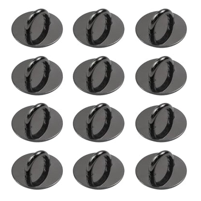Phone Charm Hook Adhesive Phone Finger Grip Hook, Round - style: Round, Black